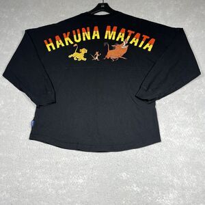 Disney The Lion King Spirit Jersey Adult Large Black Shirt Hakuna Matata Simba